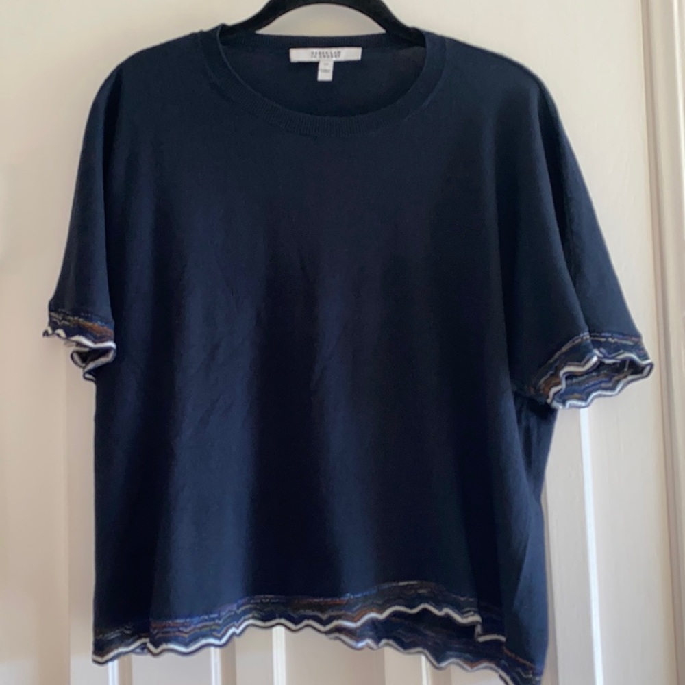 Derek Lam 10 Crosby silk blend shirt sleeves sweater